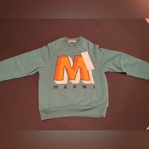 Marni Kids Logo Sweatshirt ‘Green’